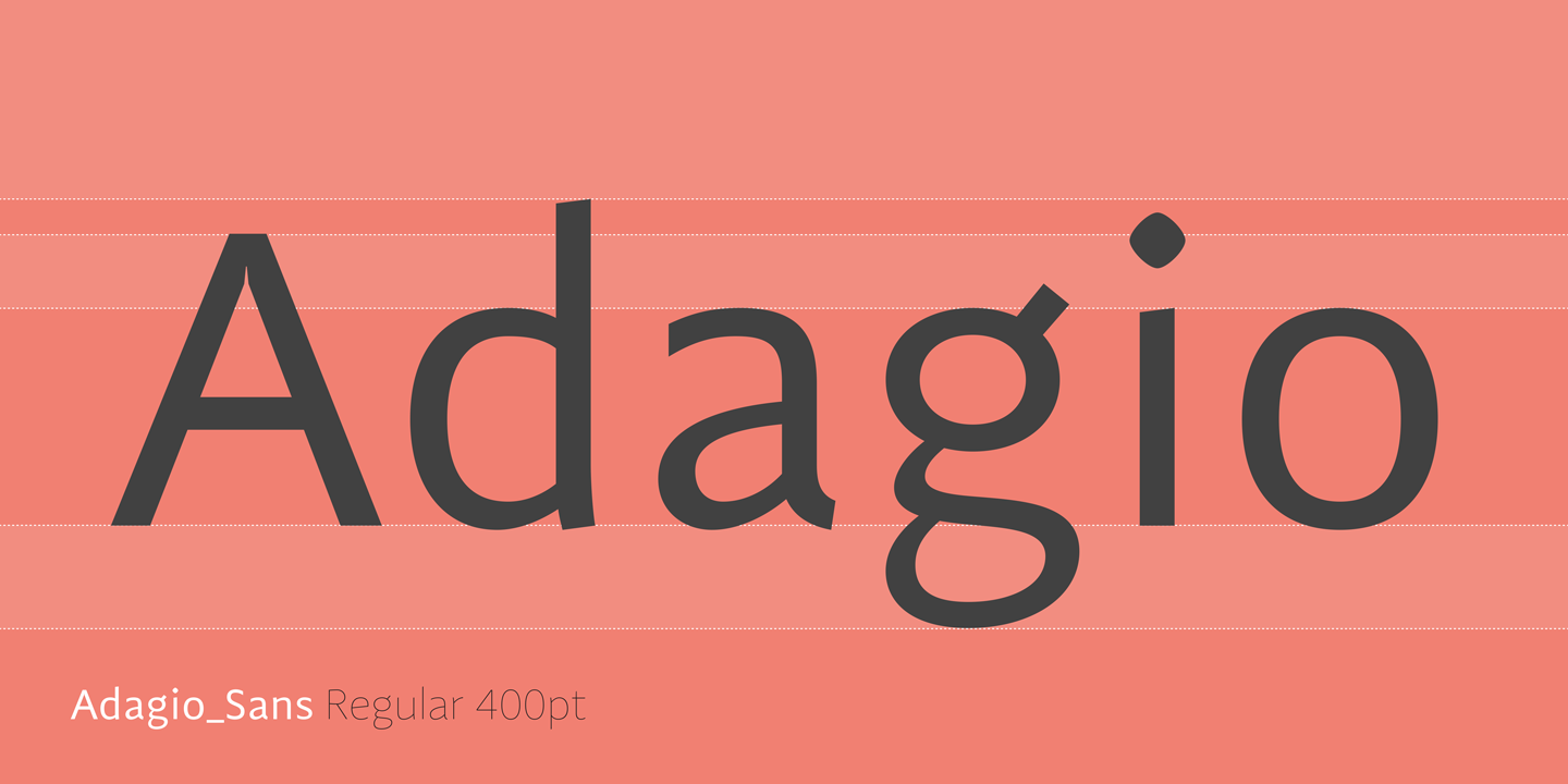 Шрифт Adagio Sans